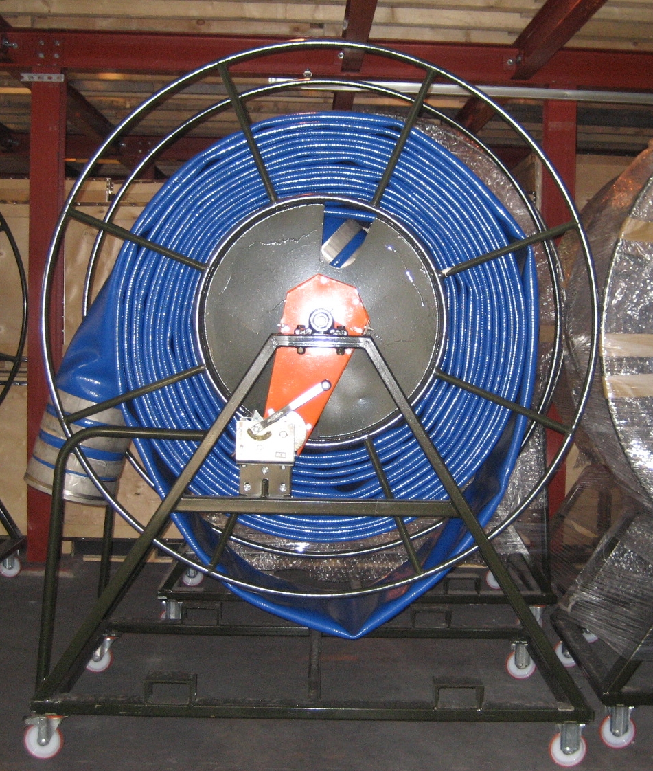 ホース回収作業